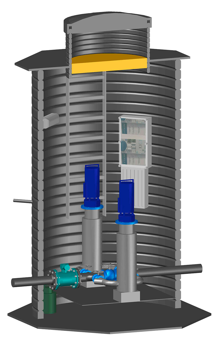 Paineenkorotusasema-1400-virtausmittarilla